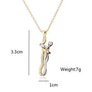 Colar Abraço Charmed Love Prata e Ouro Original- 🔥COMPRE 1 LEVE 2🔥